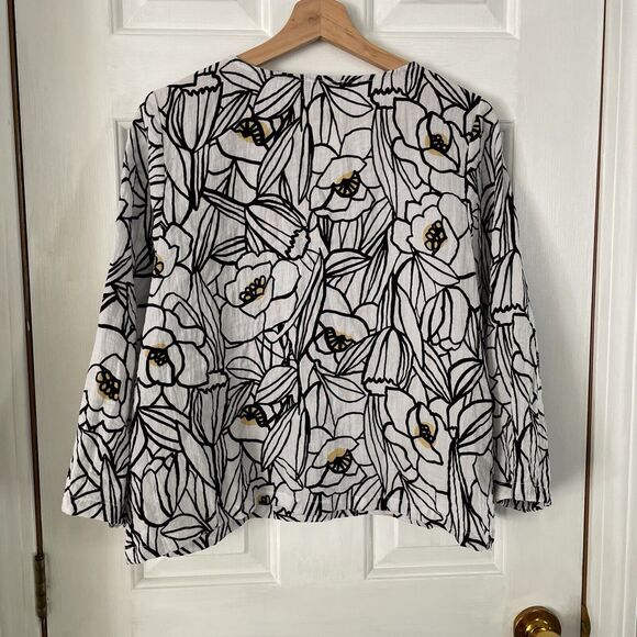 Habitat Clothes To Live In Floral Rusch Top Sz XS - Picture 9 of 9